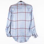 Thom Browne Made In Italy Silk Satin Houndstooth Collared Button Down Blouse Photo 3