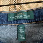 Ralph Lauren Lauren  LRL Denim Jeans Cotton Women Size 12 Blue Wide Leg Pants Photo 3