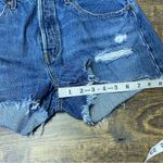 Levi's 501 Denim Cut Off Jean Shorts Women's 31 Raw Hem Button Fly Distressed Photo 3