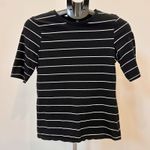 Who What Wear  Women’s Black And White Striped T-shirt Blouse Size XS Very GUC Photo 0