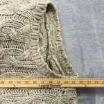 Bryn Walker Silver Jean Wool Blend Cardigan Vest Chunky Knit Womens Medium Heather Gray Photo 8