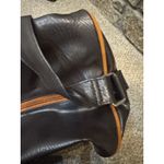 Karl Lagerfeld Lagerfeld PVC Faux Brown Leather Duffle Bag Unisex Overnight Weekender Photo 7