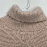 Caslon Women’s Tan Chunky Cable Knit Turtleneck Sweater Size Medium NWT Photo 14