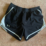Under Armour  HeatGear Running Shorts Black White Women’s M Medium Loose Fit Photo 0