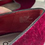 Liz & Co. size 11 burgundy low wedge velvet shoes Red Photo 8