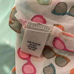 Candie's Sheer Neon Sunglasses Print Flowy Button Tank Top Beach Travel Size S Photo 8