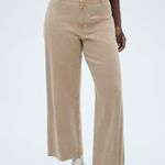 Mango Catherine Culotte High-Rise Jeans Tan Photo 2