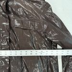 Chico's Brown Shiny Jacket 3/4 Sleeve Lightweight Coat Size 2 US L Photo 1
