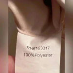 Princess Polly Huxley Champagne Satin Crop Top with Side Zip; size 6 Photo 3