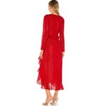 House of Harlow 1960 Revolve Justina Maxi Long Sleeve Dress Red Medium Photo 2