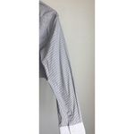 Sporty & Rich SRC Embroidered Stripe Cotton Crop Button Up Shirt Quiet Luxury L Blue Size L Photo 10