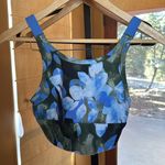 Aerie  x Ally Raisman Floral Garden Blue Green Sports Bra Size Small Photo 2