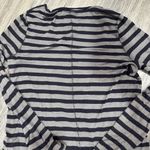 Madewell  Small Grey Striped Long Sleeve Tee Photo 4