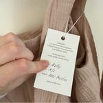 Sandara | Nelly Gauze Cotton Tie Straps Maxi Sundress in Dusty Rose Size M/L NWT Pink Size M Photo 5