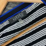 Kasper  Blue Black White Striped Knit Open Cardigan 2X Plus Photo 4