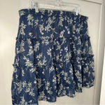 NWT  Skirt Floral Ruffle Frill ‘Milla’ Navy Vero Moda Curve Size 16 Photo 5