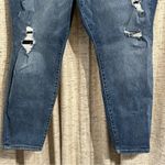 Torrid Distressed Plaid Backing Skinny Denim Jeans Photo 2