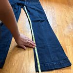 American Eagle Women's AE Hipster Dark Wash Flare Jeans Stretch Y2K Size 6 Photo 3