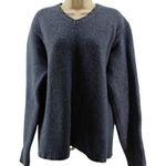 Gap Vintage Lambswool Sweater Pullover V Neck Blue Womens Large Photo 0