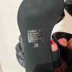 Miz Mooz Heeled Sandals Womens 38 NEW Black Oceania Padded Straps Modern Chic Photo 6