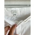 J.Jill Denim Women White Braided Waistband Maxi Skirt Front Slit Size 20 Stretch Photo 9