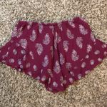 Band of Gypsies floral flutter hem flowy short shorts Photo 7