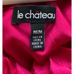 Le chateau  Raspberry Floral Appliqué Halter Dress Photo 5