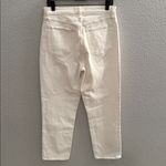 Abercrombie & Fitch 90s Straight Ultra High Rise White Frayed Hem Jeans Size 30 Photo 4