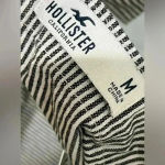 Hollister  Womens Pinstripe Dress Size Medium Short Button Down Front Photo 9