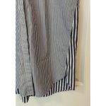 Madewell  Collared Shirt Dress Sz LG Mixed Blue Stripe Teacher Preppy Coastal EUC Photo 4