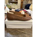 FS Lele Woven Loafers Cognac Brown‎ Brazilian Leather Flat Slip Photo 3