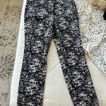 Black and White Skinny Jeans with Sporty Side Stripe Size 10 Photo 0