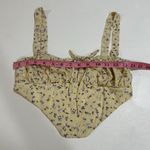 Princess Polly Yellow Floral Tie Front Corset Top Size 4 US / AU 8 Photo 4