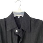 Vitamin A  NWOTS Playa Black Linen Oversized Shirt Dress size Small Photo 4