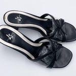 Life Stride  Scanner Heel Black Clear Acrylic Open Toe Bow Tie Retro Y2K Size 6.5 Photo 1