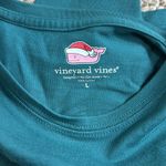 Vineyard Vines Teal Christmas Long Sleeve Shirt Photo 2