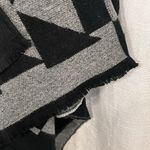 Calvin Klein NWT Cape Poncho Shawl Women's One Size Black Gray Colorblock Photo 10