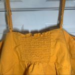 Sofía Jeans by Sofia Vergara Mustard Button Front Blouse Tank 3X Photo 6