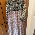 Zoie Kurti Tunic Top Dress Size Medium Large Women’s Long India Jeweled Shirt Black Photo 6