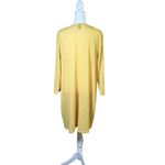 Anne Klein Yellow Stretch Knit Long Cardigan Sweater Semi Sheer Lagenlook Sz 1X Photo 6