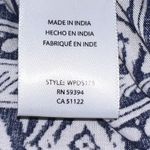 BeachLunchLounge  Short Sleeve Tassle Mini Dress Women's‎ Large Navy Blue Aztec Photo 9