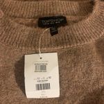 Topshop  Oversized Sweater Sz 6 Dusty Rose Pink Puff Sleeves  NWT Cozycore Photo 7