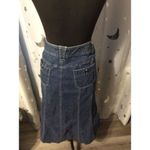 Bandolino Stretch Denim Western Midi Skirt Size 12 Womens Photo 1