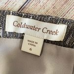 Coldwater Creek Shimmery Sequin Tweed Pencil Skirt Size 6 Gray Photo 7