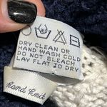 The eagle’s eye vintage large hand knit pullover turtleneck sweater dress flaw Blue Photo 7