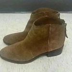 Women's Shoes Dolce Vita Tucker Booties Ankle Boots Dark Saddle Suede Size 7 Brown Photo 0