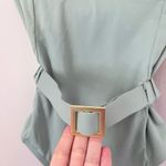 We Wore What NEW Danielle Belted One Piece Swimsuit Jadeite Green M Photo 2