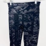 Spanx  Faux Leather Camo Leggings in Matte Black Camo Size Medium Photo 2