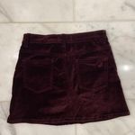 Nordstrom Burgundy Velvet Skirt Photo 1