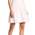 Kensie  Pink Cold Shoulder Crepe Bow Strap A-Line Dress Size Large Photo 0